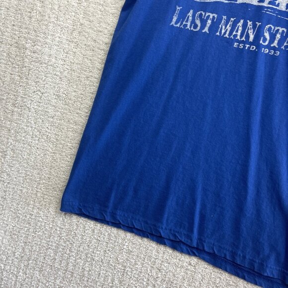 Willie Nelson Last Man Standing Size M Blue Shirt Country Legend Texas Born Read - Picture 5 of 16